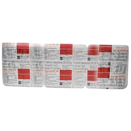diapride m1 hv tablet 15's